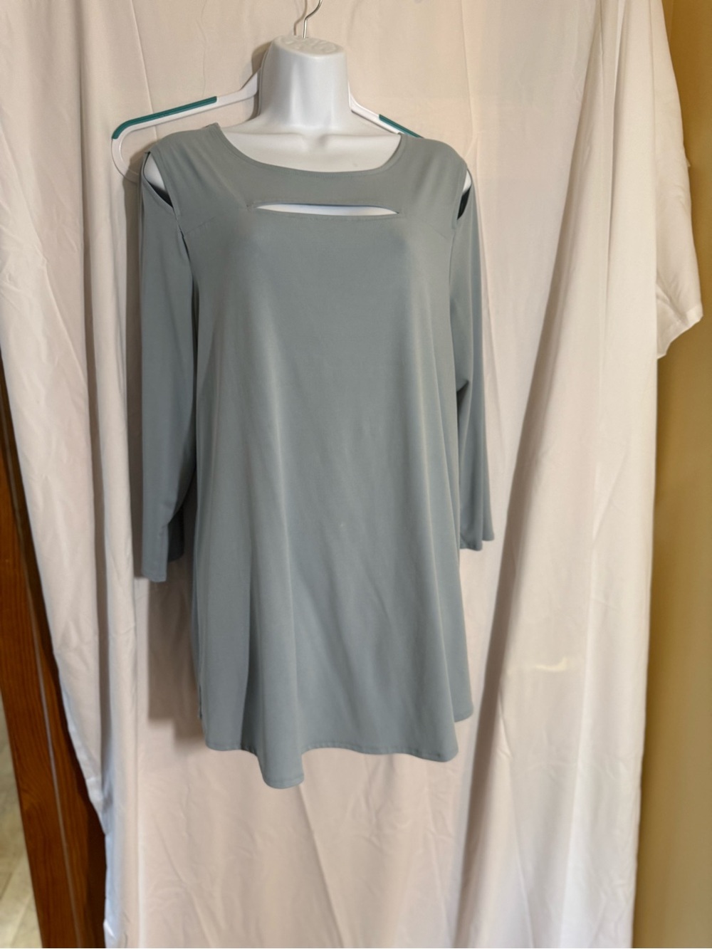 Alfani Light blue Scoop Neck Top